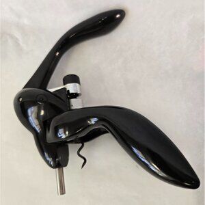 Le Creuset Original Lever Wine Corkscrew Bottle Opener Black Premium Enthusiast
